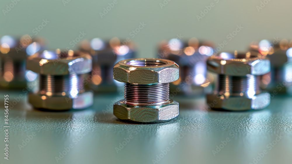 Close-up of several nuts on a flat surface, centered in focus. Close-up of several nuts on a flat surface, centered in focus.