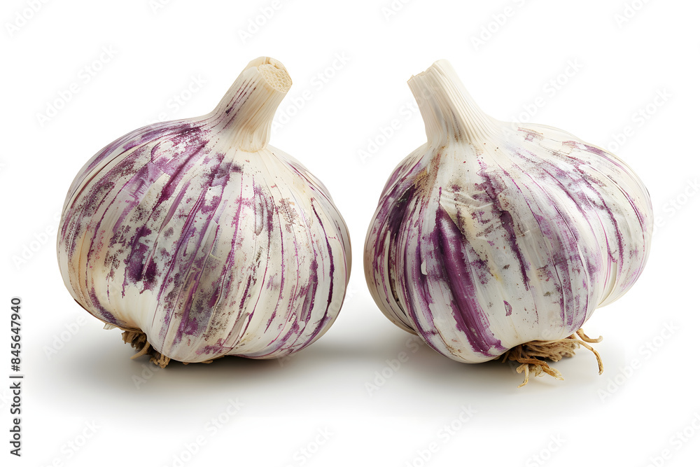 Fototapeta premium Garlic isolated on white background.