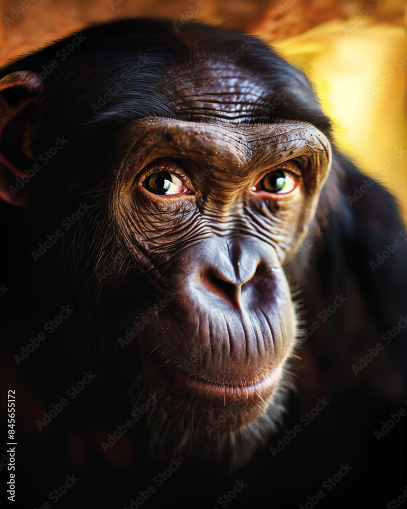 Portrait de Toumaï, Sahelanthropus tchadensis.