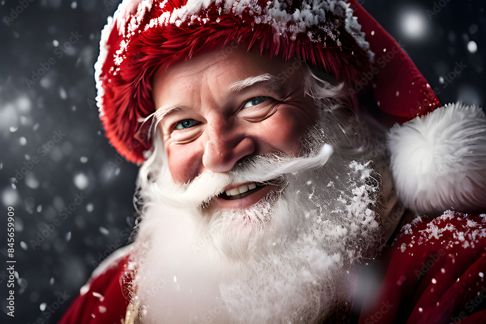 Santa Claus smiling happily Santa Claus smiling happily