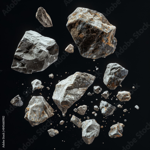Rocas diversas formas y colores photo