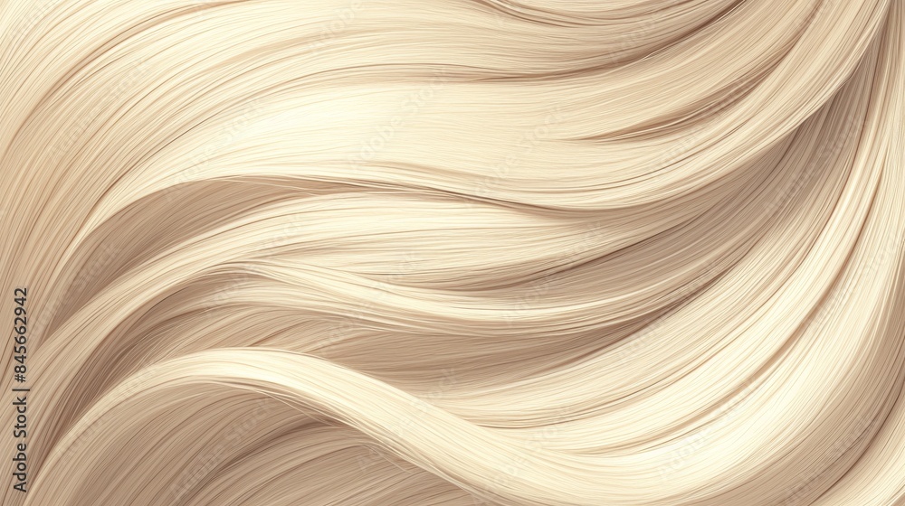 Closeup of beautiful wavy healthy blond hair as background Closeup of beautiful wavy healthy blond hair as background