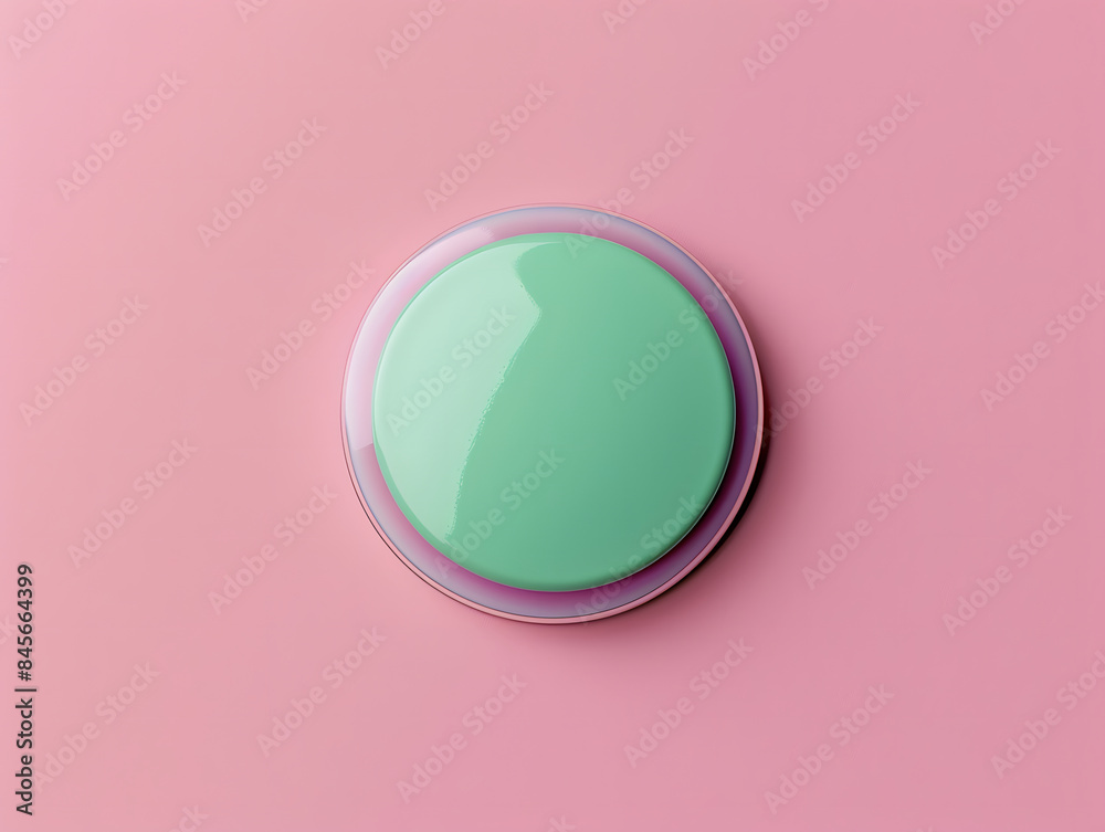 Blank top view pin badge mockup