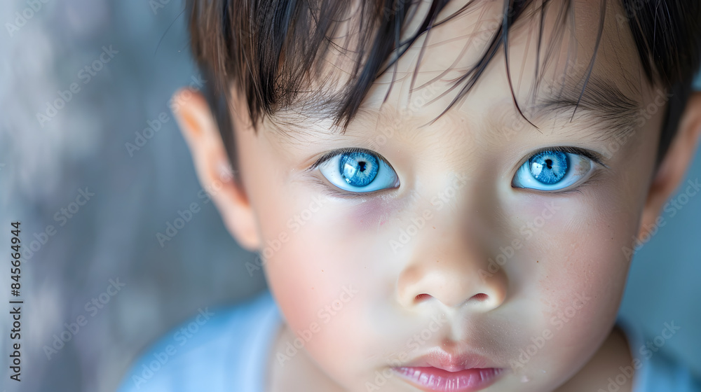 Asian baby with blue eyes Asian baby with blue eyes
