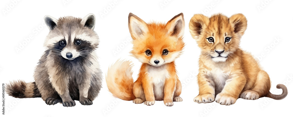 Baby Animal wildlife cute set Baby Animal wildlife cute set