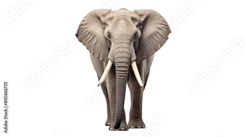 Elephant on a white background
