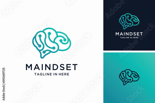 Brain modern Logo design inspiration 