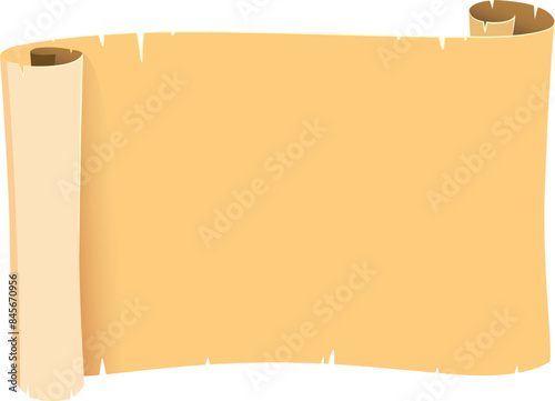 old paper scroll with rope