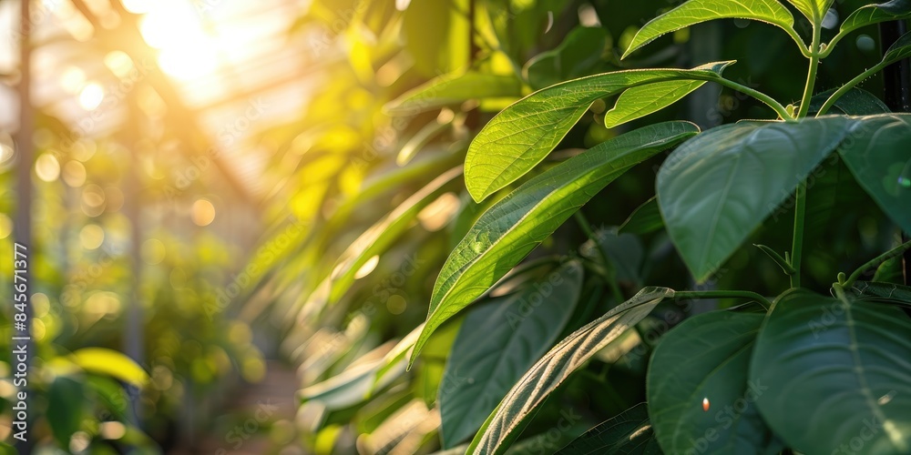 Green leaves in the sun Green leaves in the sun