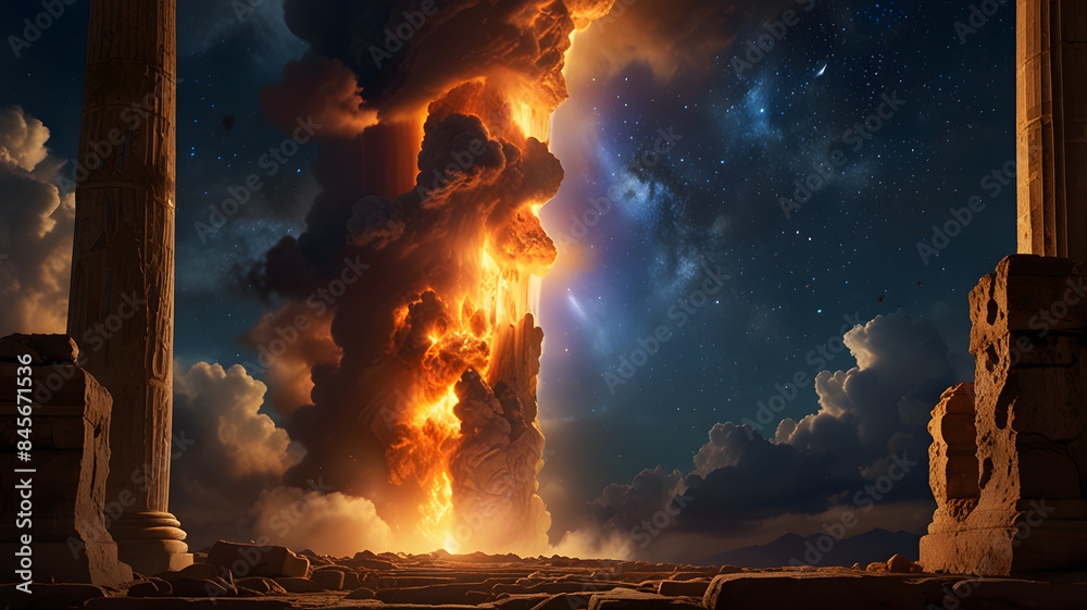 Bible story, exploring the dual manifestation of God’s guidance through ...