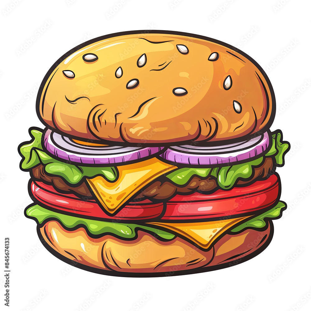 Hamburger on a transparent Background Hamburger on a transparent Background