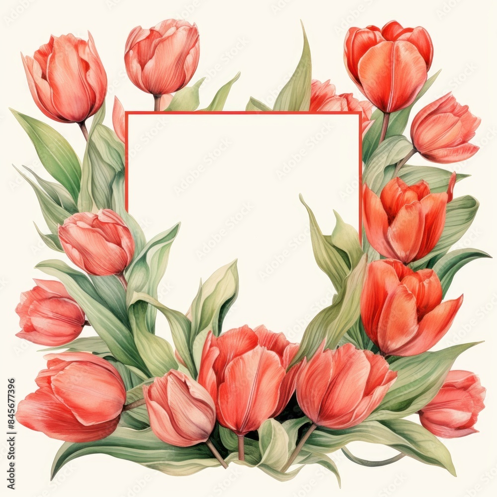 Tulip, isolated on white background Tulip, isolated on white background