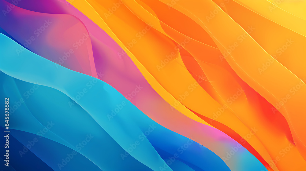 Vibrant Gradient Waves: Dynamic Blue, Pink, and Orange Abstract Art Vibrant Gradient Waves: Dynamic Blue, Pink, and Orange Abstract Art