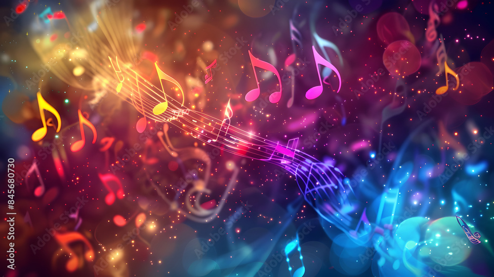 Abstract bright musical background Abstract bright musical background