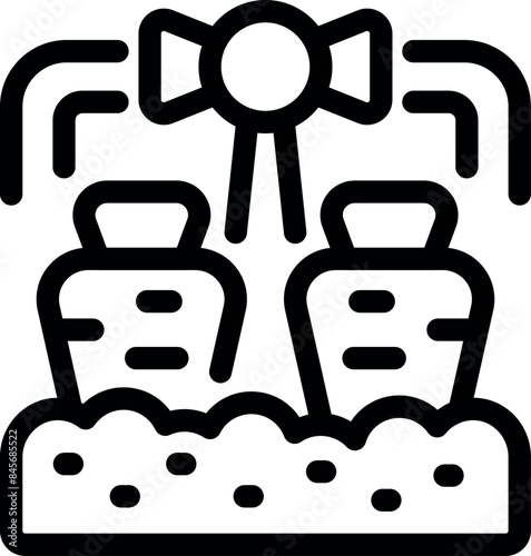 Japanese traditional wedding ceremony with sake sharing ritual outline