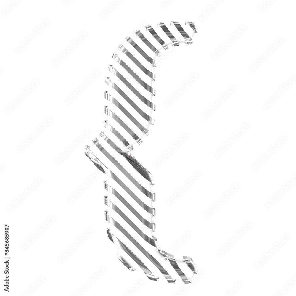 White symbol with silver diagonal ultra thin straps White symbol with silver diagonal ultra thin straps