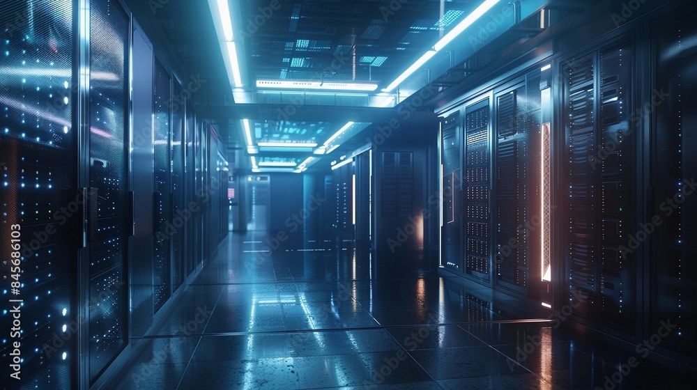 Futuristic Secure Data Center with Holographic Firewall Futuristic Secure Data Center with Holographic Firewall