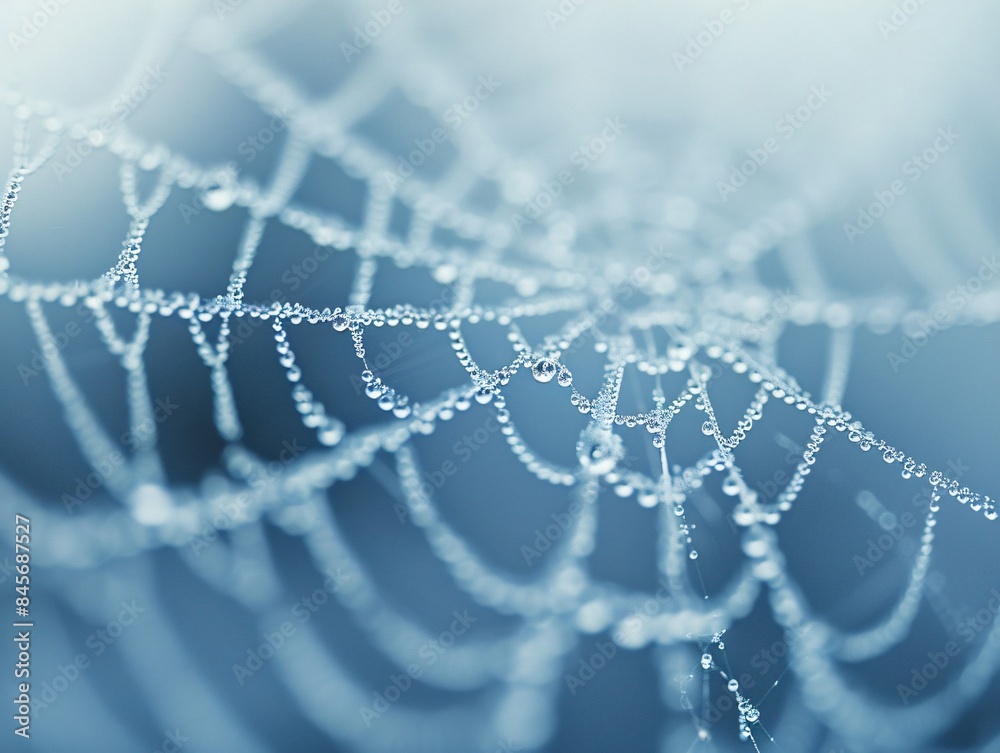 Spiderweb with water droplets Spiderweb with water droplets