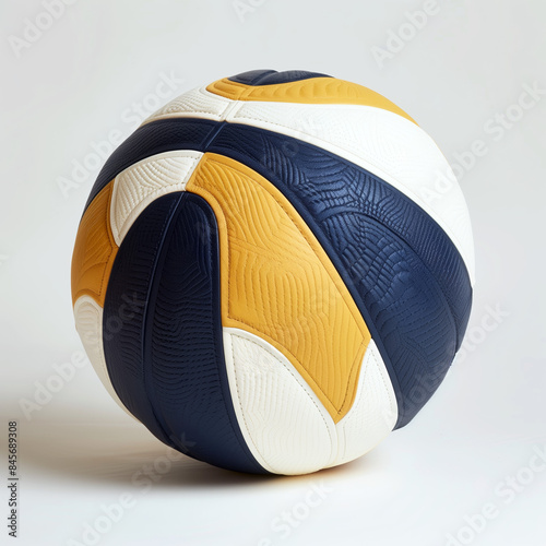 Design navy blue, white and yellow basketball photo