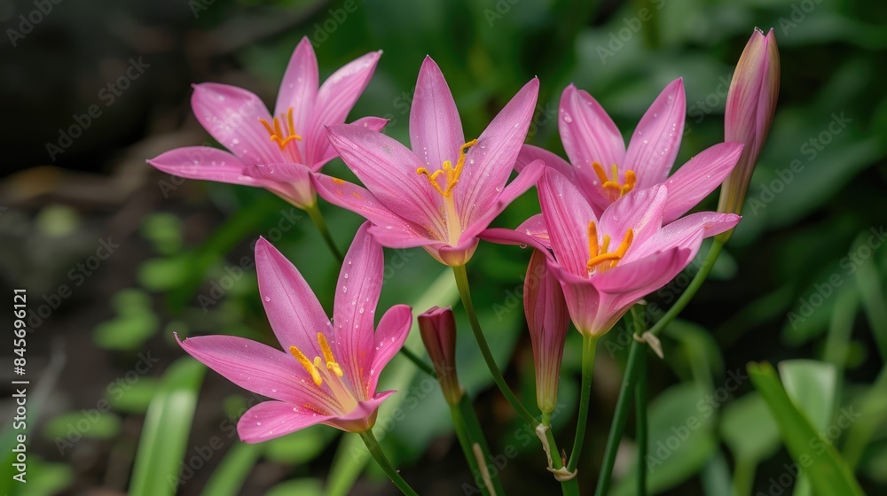 Zephyranthes minuta also known as Pink Rain Lily Bloom Zephyranthes minuta also known as Pink Rain Lily Bloom