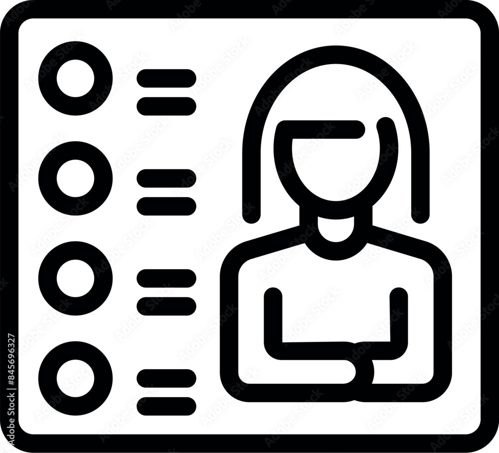 Businesswoman is making a selection from a multiple choice list on a digital tablet, analyzing data for a business decision Businesswoman is making a selection from a multiple choice list on a digital tablet, analyzing data for a business decision
