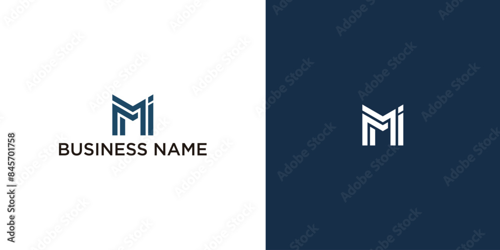 Initial Letter MI Logo Symbol Vector Design Template Initial Letter MI Logo Symbol Vector Design Template