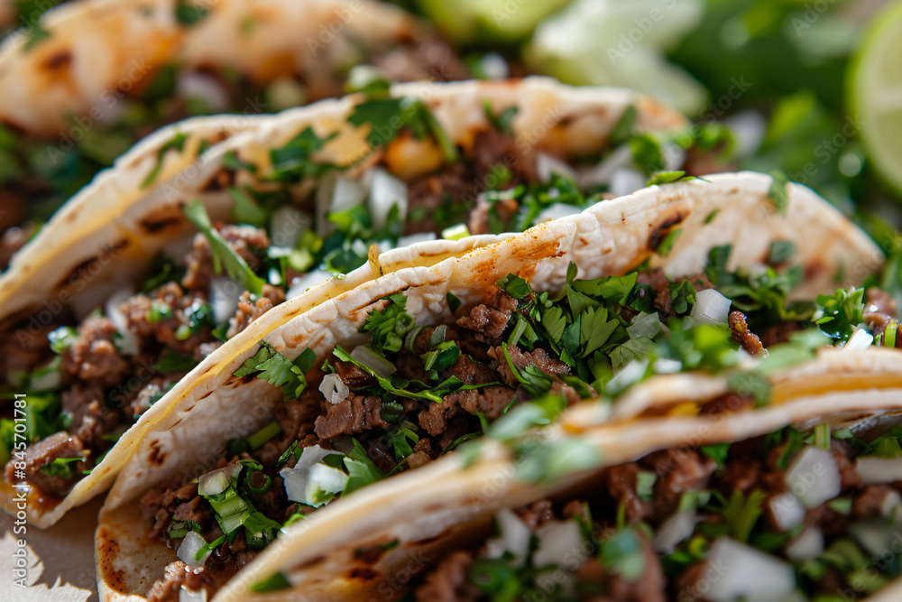 Closeup of Beef Tacos Closeup of Beef Tacos