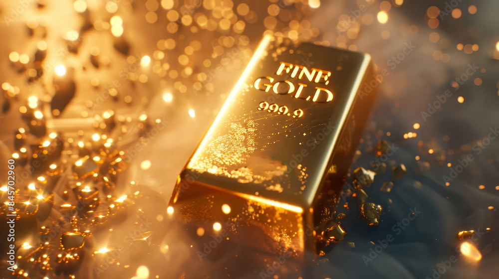 Gold bars and luxury wealth for finance and investment. Shiny treasure in banking and commerce. Precious metal currency, rich savings and financial success. Pure metallic reflection. Gold bars and luxury wealth for finance and investment. Shiny treasure in banking and commerce. Precious metal currency, rich savings and financial success. Pure metallic reflection.