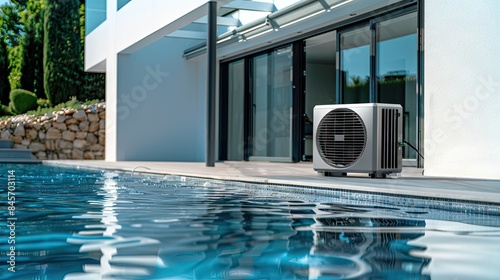 A Modern Oasis: Poolside Relaxation With Heat Pump