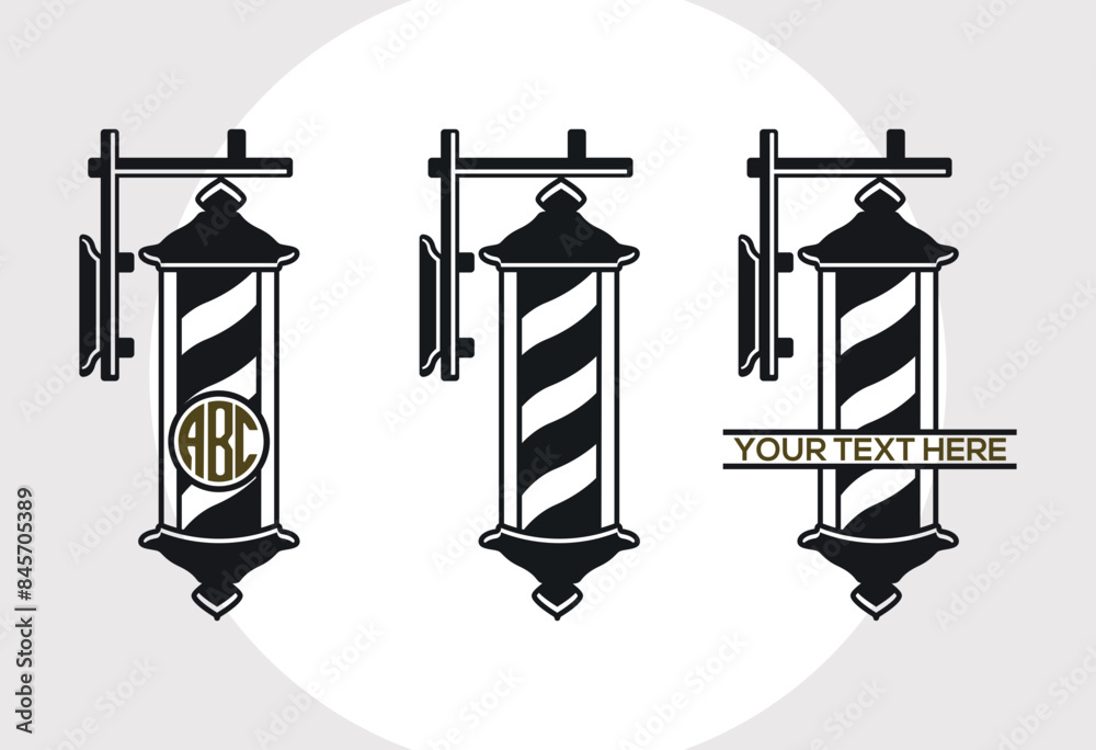 Barbers Pole SVG, Barber Light Svg, Hairdresser Svg, Barbershop Salon ...
