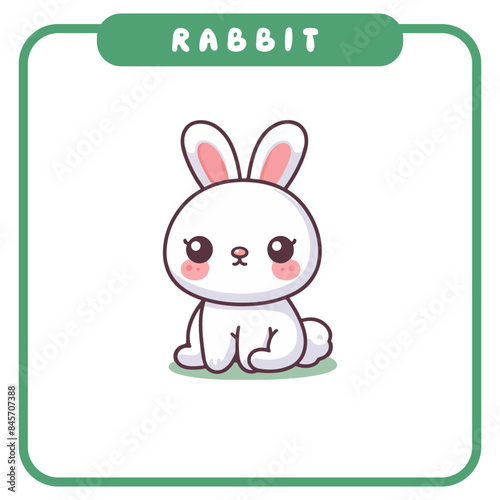 Cute Rabbit, Coloring Book