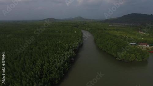 Aerial view of big pond 