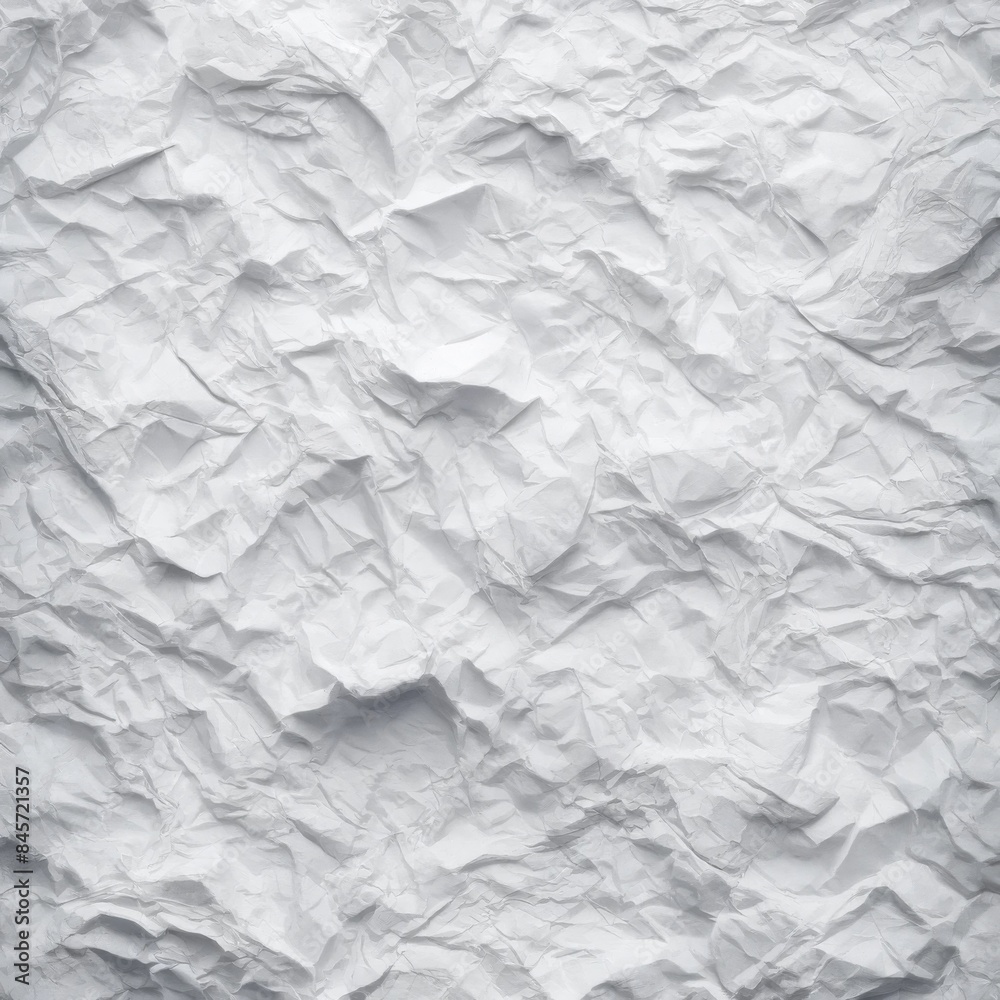 Obraz premium The texture of wrinkled white paper, background for various purposes.