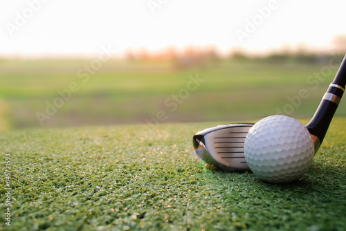 Wallpaper Mural Golf is placed on artificial grass with fair light shining on it. Torontodigital.ca