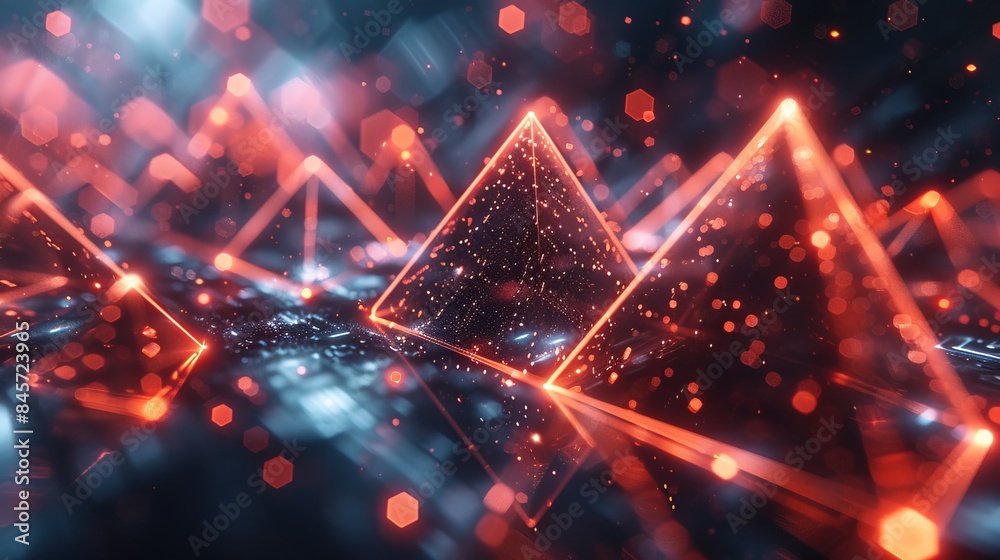 Triangle pattern innovation concept tecnology Triangle pattern innovation concept tecnology
