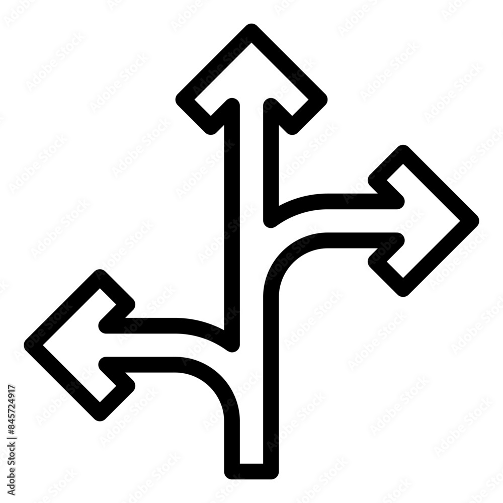 turn sign line icon vector illustration isolated on white background turn sign line icon vector illustration isolated on white background