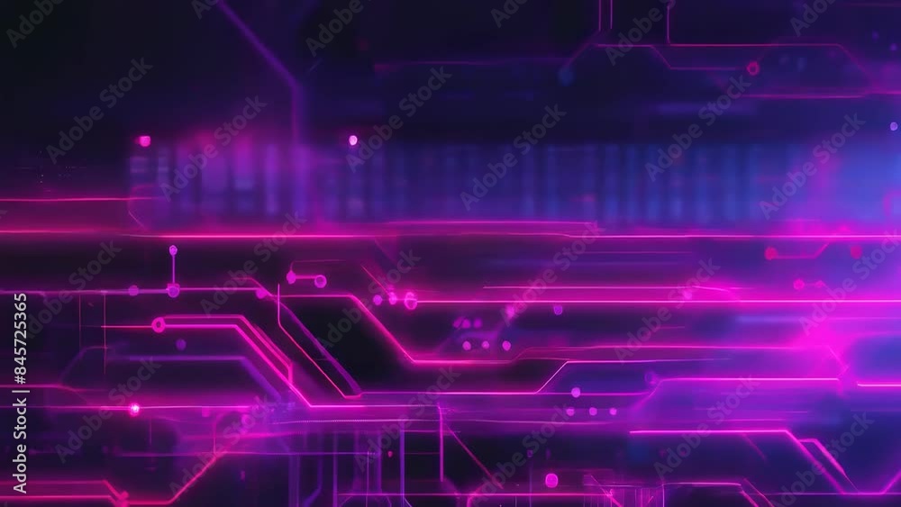 This image depicts an abstract neon circuit board design, illuminated with glowing electric patterns. The vibrant red and purple colors create a futuristic atmosphere, resembling modern technology This image depicts an abstract neon circuit board design, illuminated with glowing electric patterns. The vibrant red and purple colors create a futuristic atmosphere, resembling modern technology