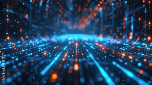 Digital data network technology background