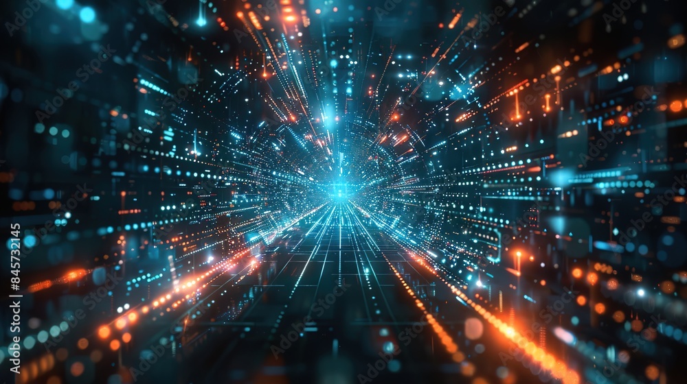 digital technology background, virtual portal digital technology background, virtual portal