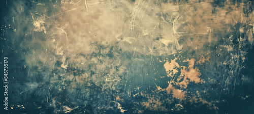 Vintage Distressed Photo Texture Overlay with Grunge Retro Effect and Copy Space © Skip Monday