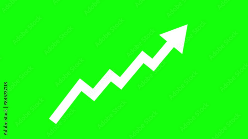 Arrow is pointing up on a green background. Social media scroll arrows. Arrow animation button. Key color, Chrome color, 4K video Arrow is pointing up on a green background. Social media scroll arrows. Arrow animation button. Key color, Chrome color, 4K video