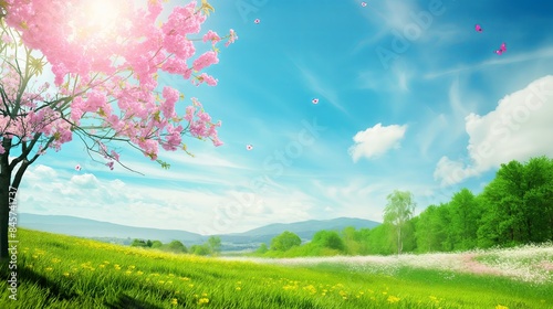 Pure nature:Photo Landscapes with clear skies and bright colors of nature