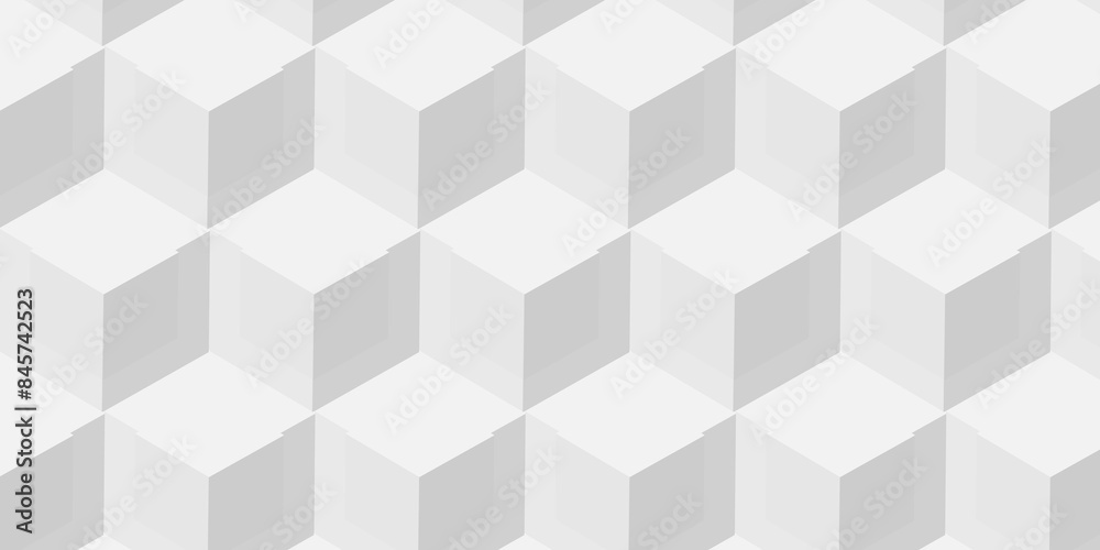 Minimal cubes geometric tile and mosaic wall grid backdrop hexagon technology wallpaper background. white and gray block cube structure backdrop grid triangle texture vintage design. Minimal cubes geometric tile and mosaic wall grid backdrop hexagon technology wallpaper background. white and gray block cube structure backdrop grid triangle texture vintage design.