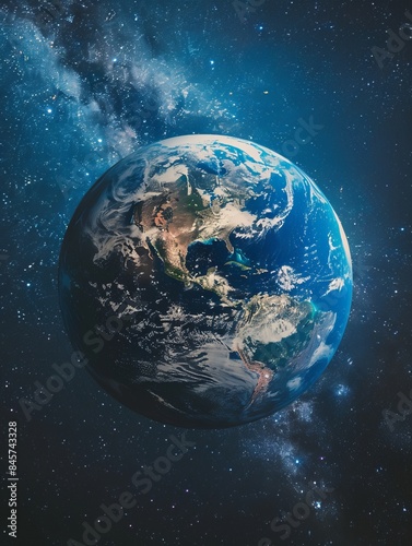 planet earth, real photo from space, stars, space,