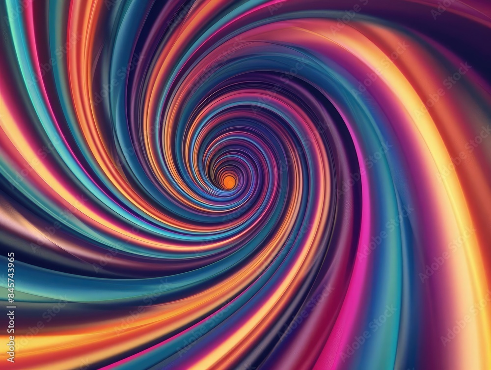 Fototapeta premium Spiral Design Spiraling curved lines, creating a hypnotic and mesmerizing effect