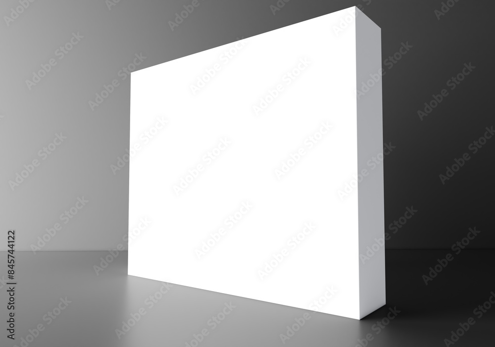 Blank mock-up box product isolated. 3D exhibition stand. White blank promotion. White empty geometric square. Presentation event room display. Blank wall.
Blank mock-up box product isolated. 3D exhibition stand. White blank promotion. White empty geometric square. Presentation event room display. Blank wall.