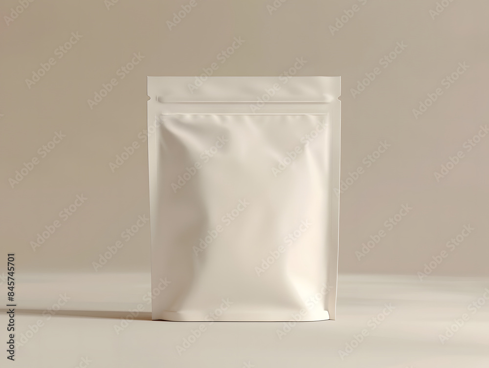 Blank white food bag mockup Blank white food bag mockup