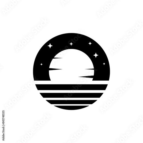 Moon Logo can be used for icon, logo, and etc.
