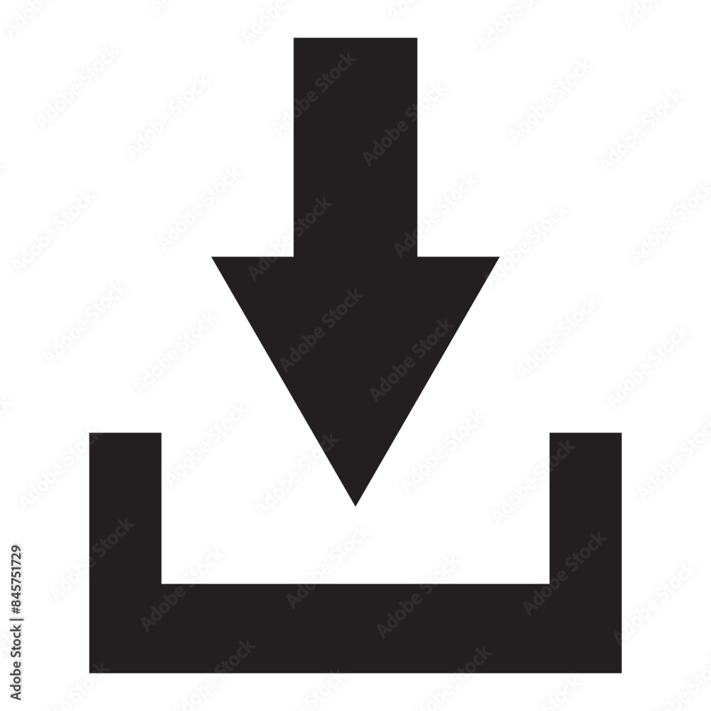 Download icon vector. Flat illustration download vector icon isolated on the white background. vector illustration.