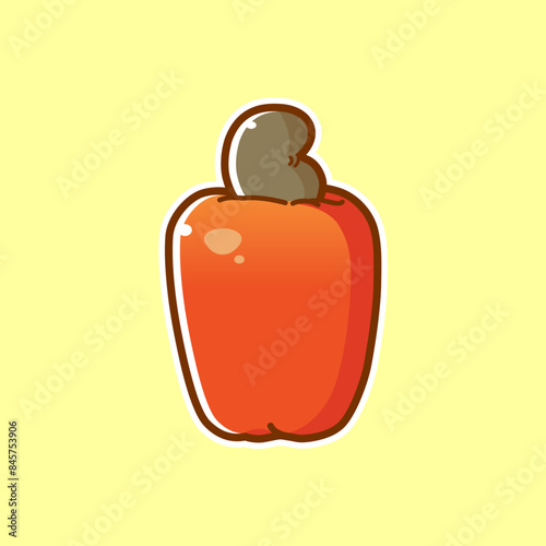 Coleção Frut'Arte - frutas frescas, descascada cardápio de nutrição saudável. Ilustração vetorial de desenho animado.